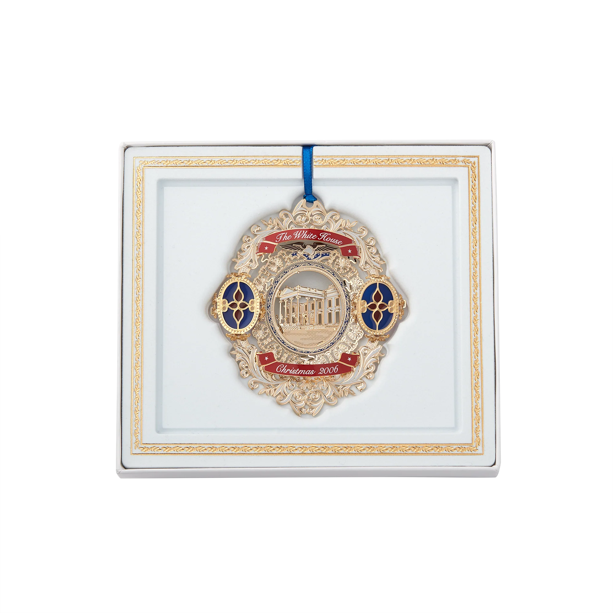2006 White House Christmas Ornament, Tiffany Glass in the White House - Image 3