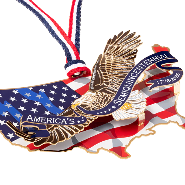 America250 Eagle of Freedom Over America Ornament - Image 3