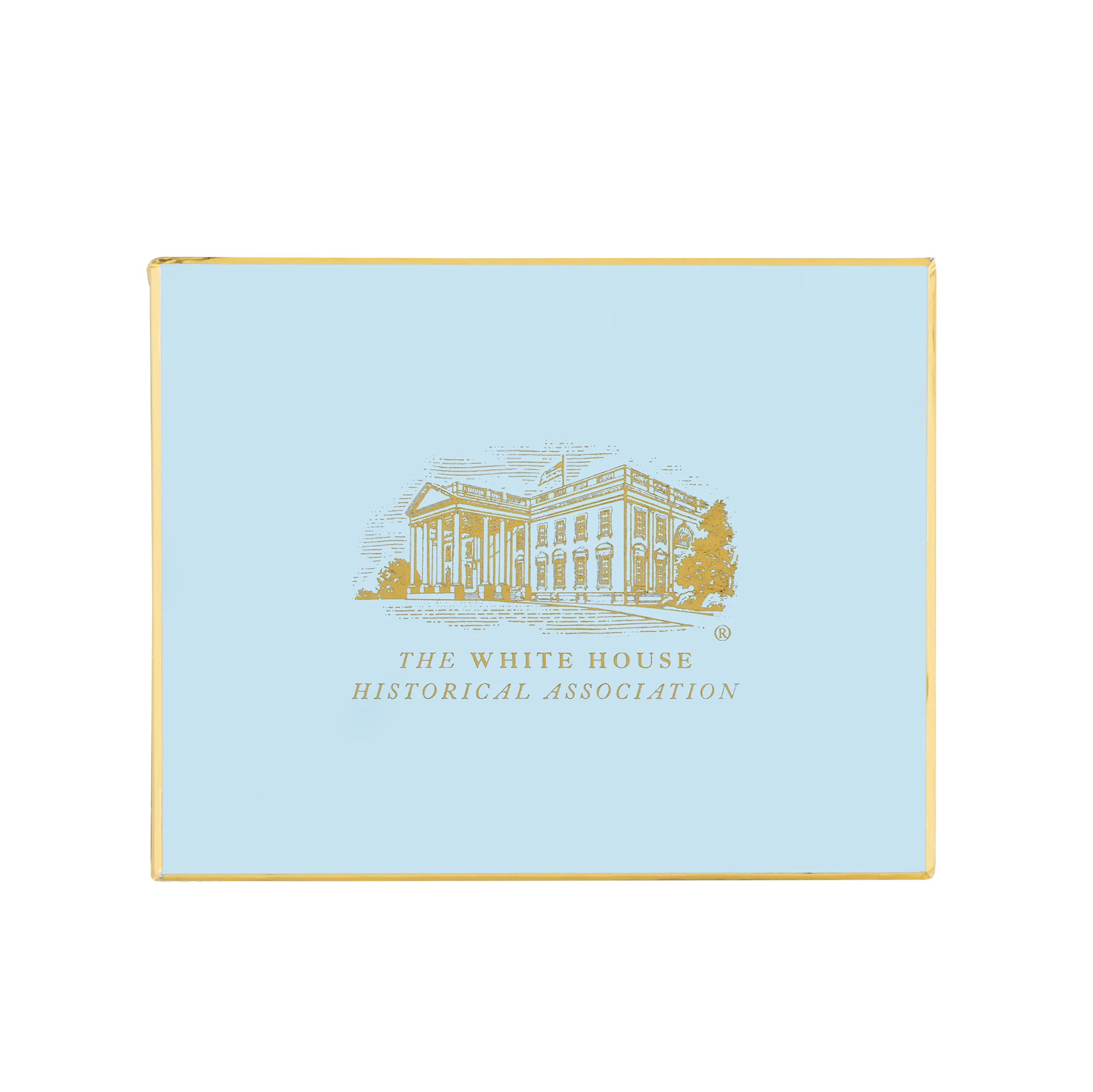 Light Blue White House Mug - Image 6