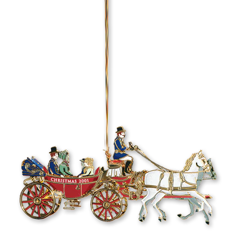 2001 White House Christmas Ornament, A First Family's Carriage Ride - Image 3