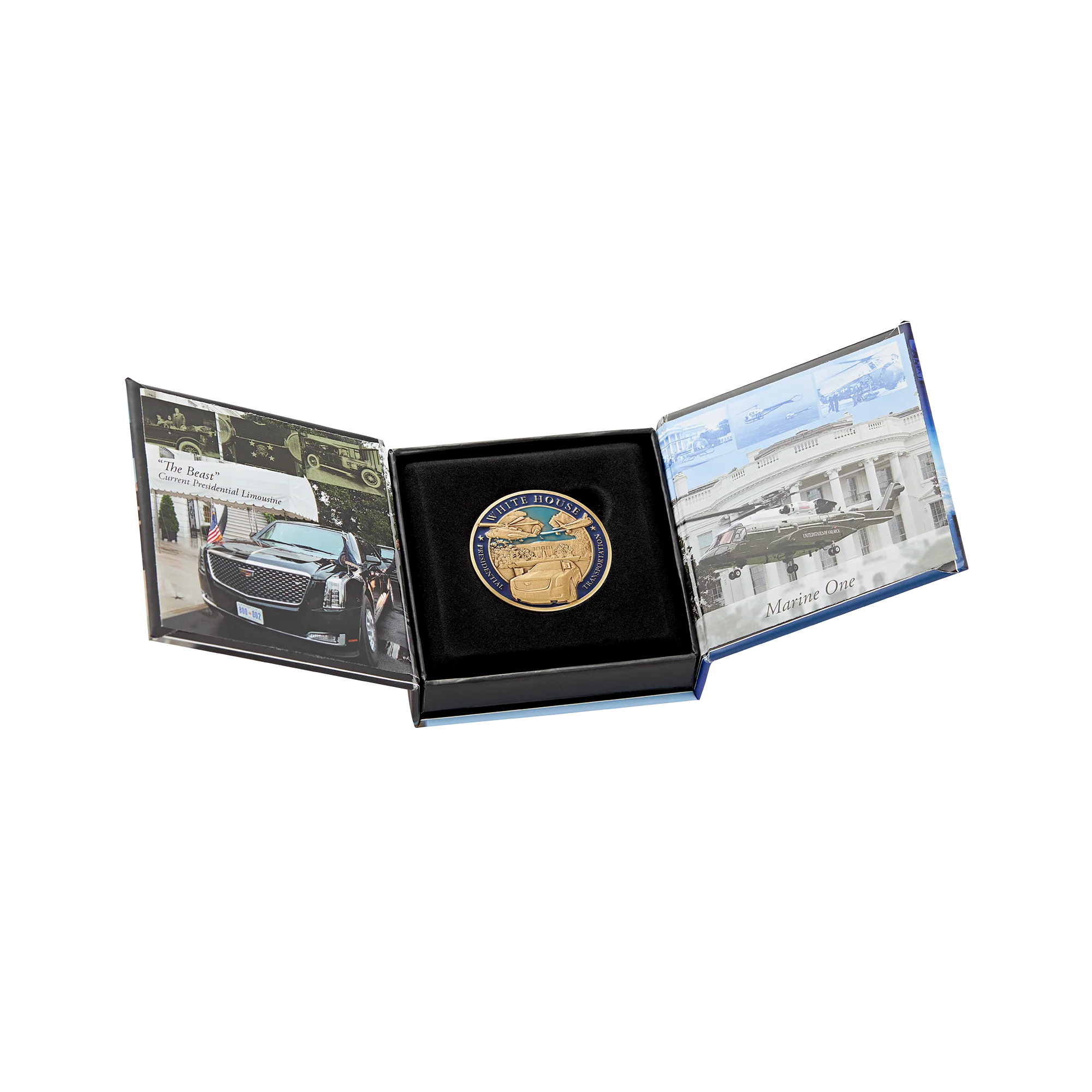 White House Presidential Transportation Challenge Coin with Color Fill Sky - Image 3
